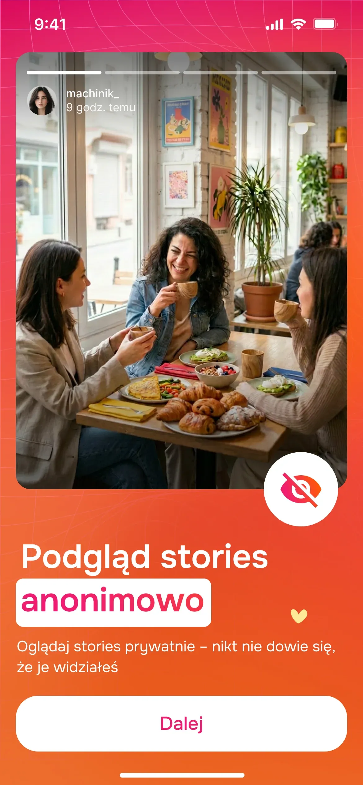 Seenless watching an Instagram story anonymously