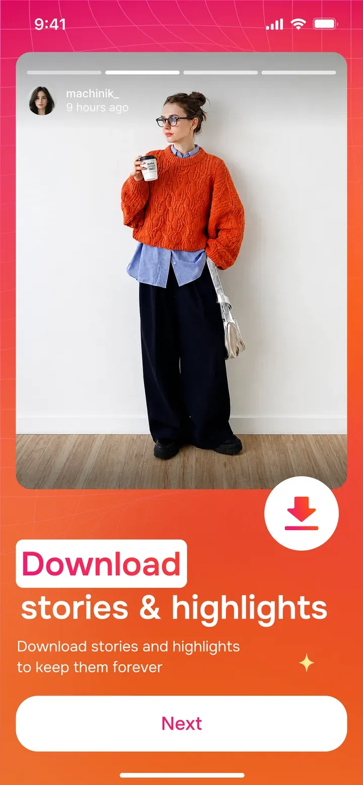 Seenless downloading Instagram story highlights in HD
