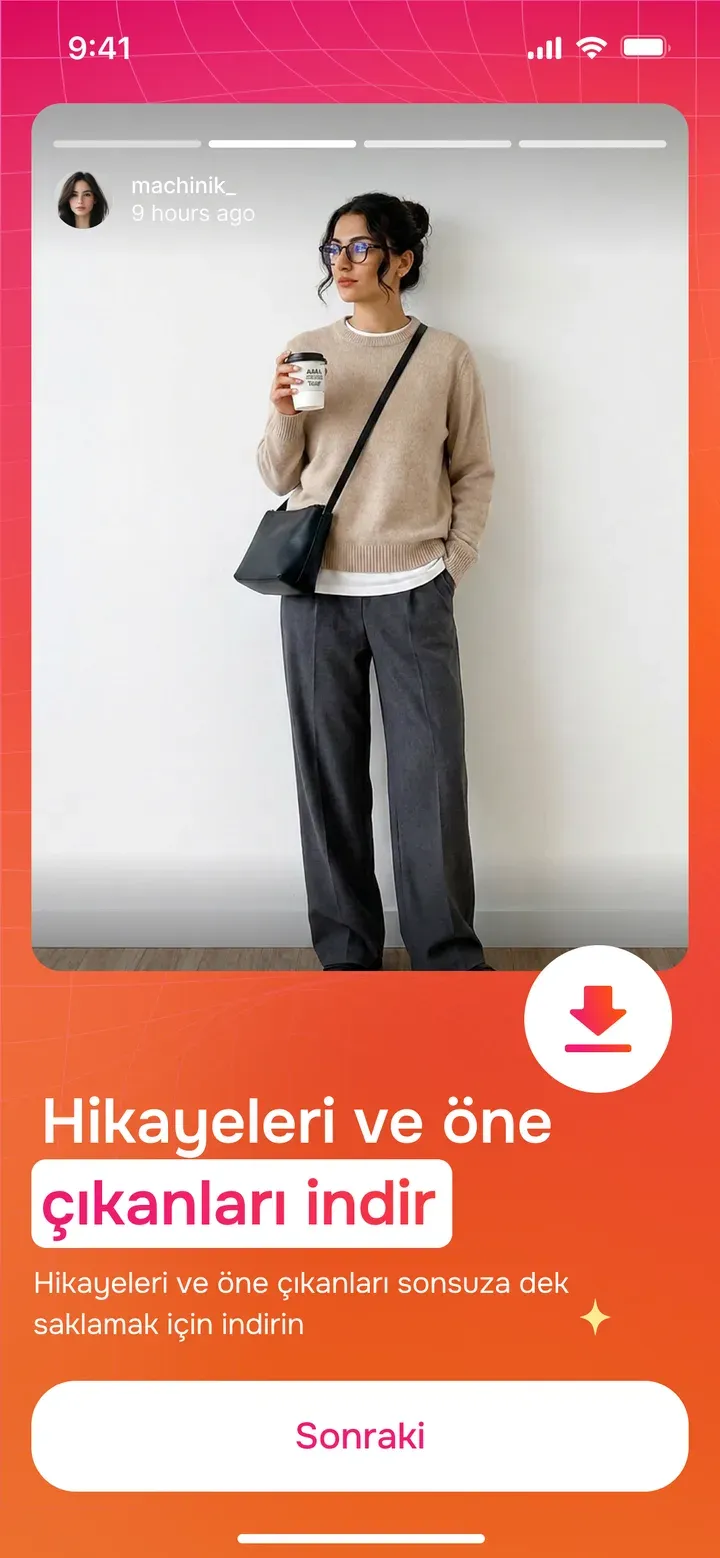 Seenless uygulaması bir Instagram reel’ini HD indiriyor