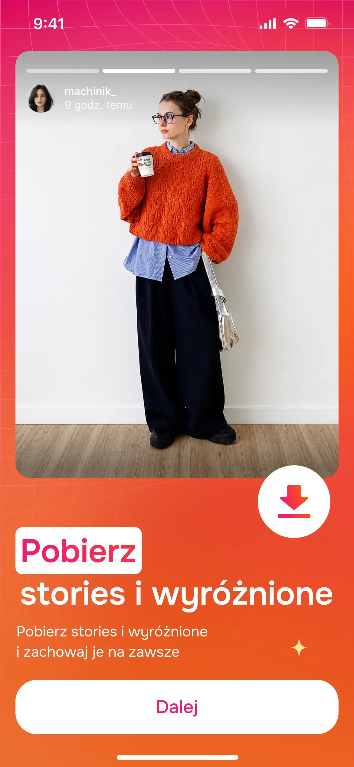 Aplikacja Seenless pobiera Instagram Reelsa w HD