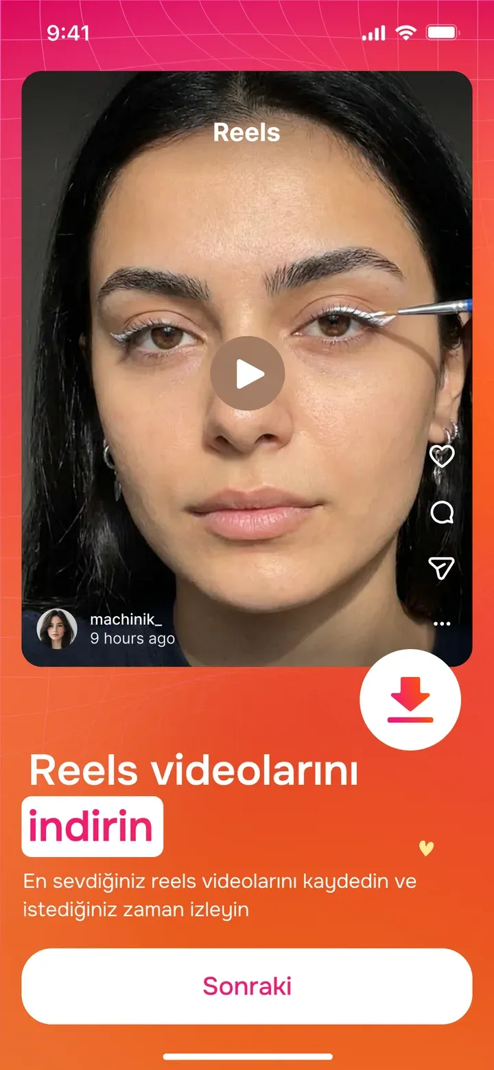 Seenless bir Instagram reel’ini filigransız HD indirirken